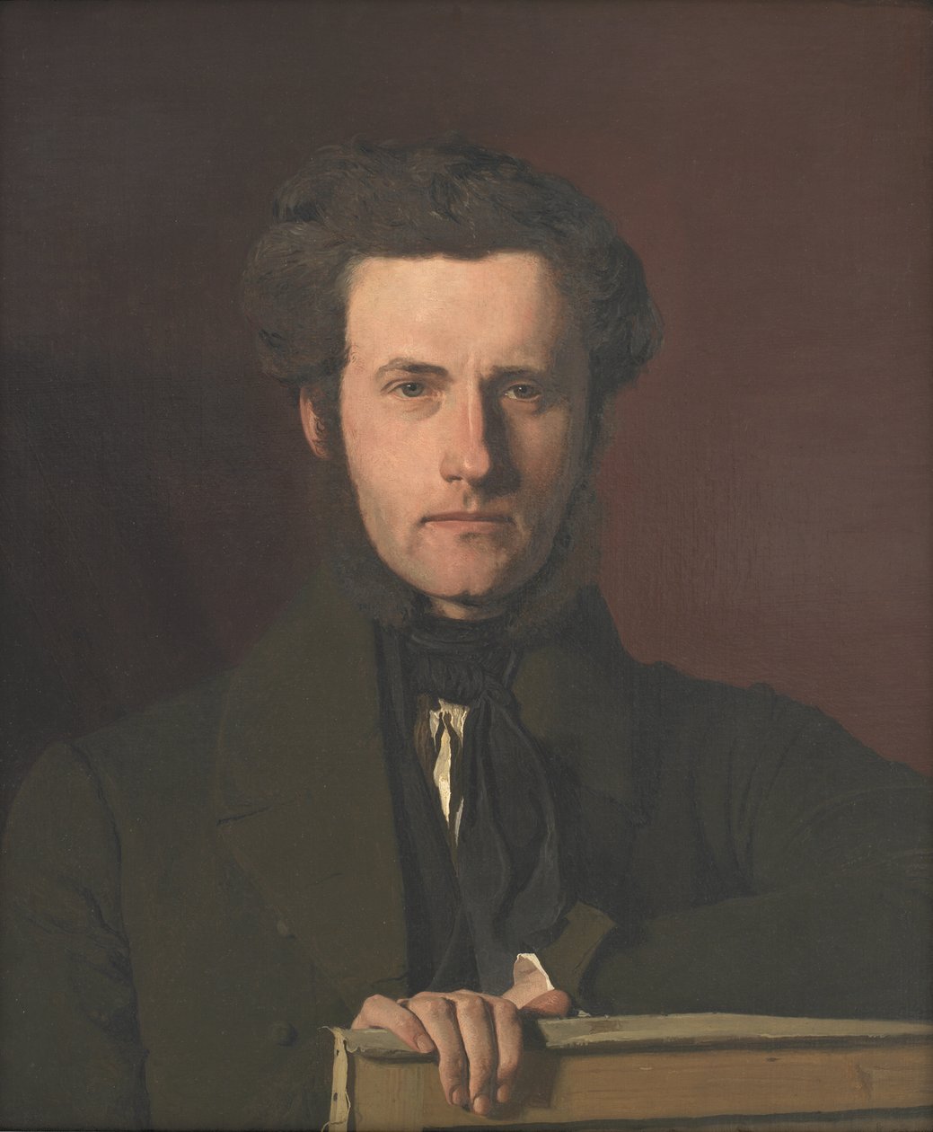 Porträt des Dekorationskünstlers G.C. Hilker von Christen Købke