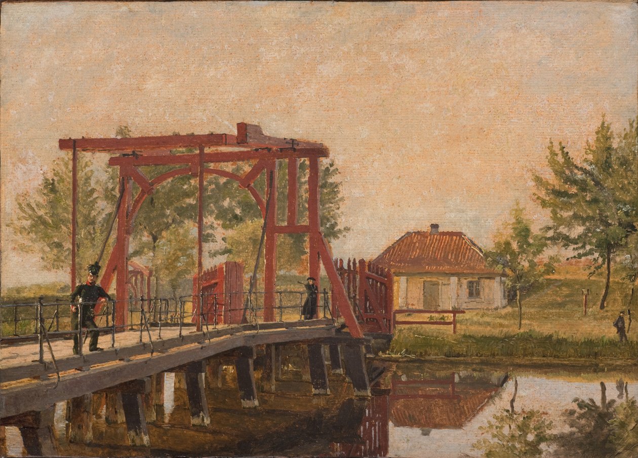 Die nördliche Zugbrücke zur Zitadelle in Kopenhagen von Christen Købke