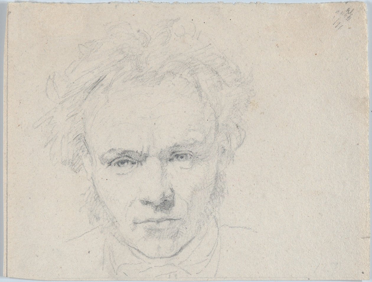 Porträt des Bildhauers Hermann Ernst Freund von Christen Købke