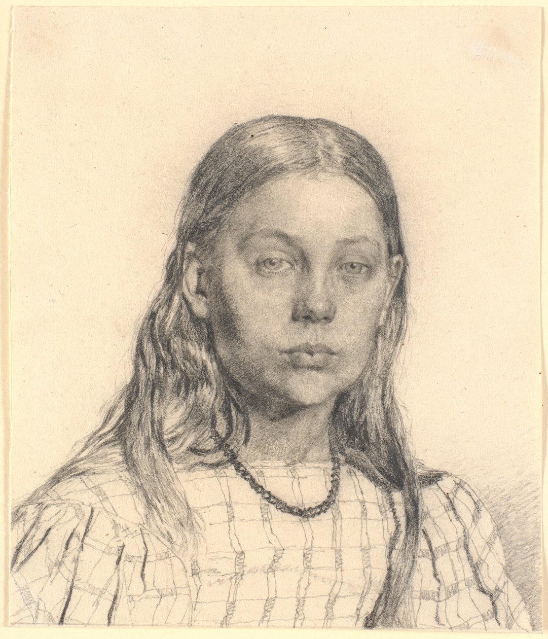 Junges Mädchen. Brustbild von Christen Købke