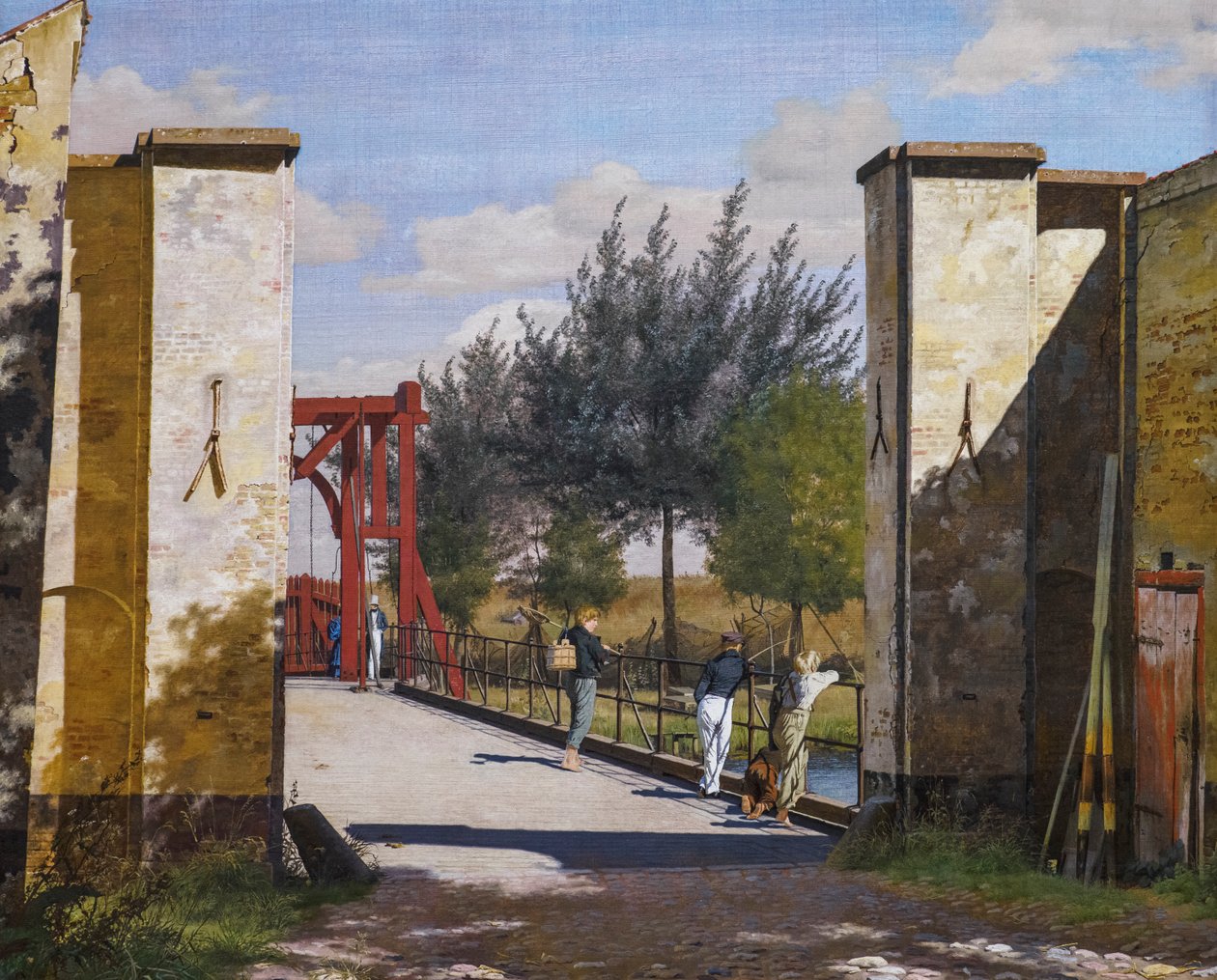 Vor dem Nordtor der Zitadelle von Christen Schjellerup Kobke