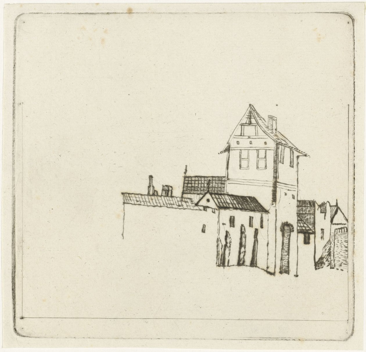 Stadtmauern von Christiaan Friedrich Ruppe: Kunstdruck