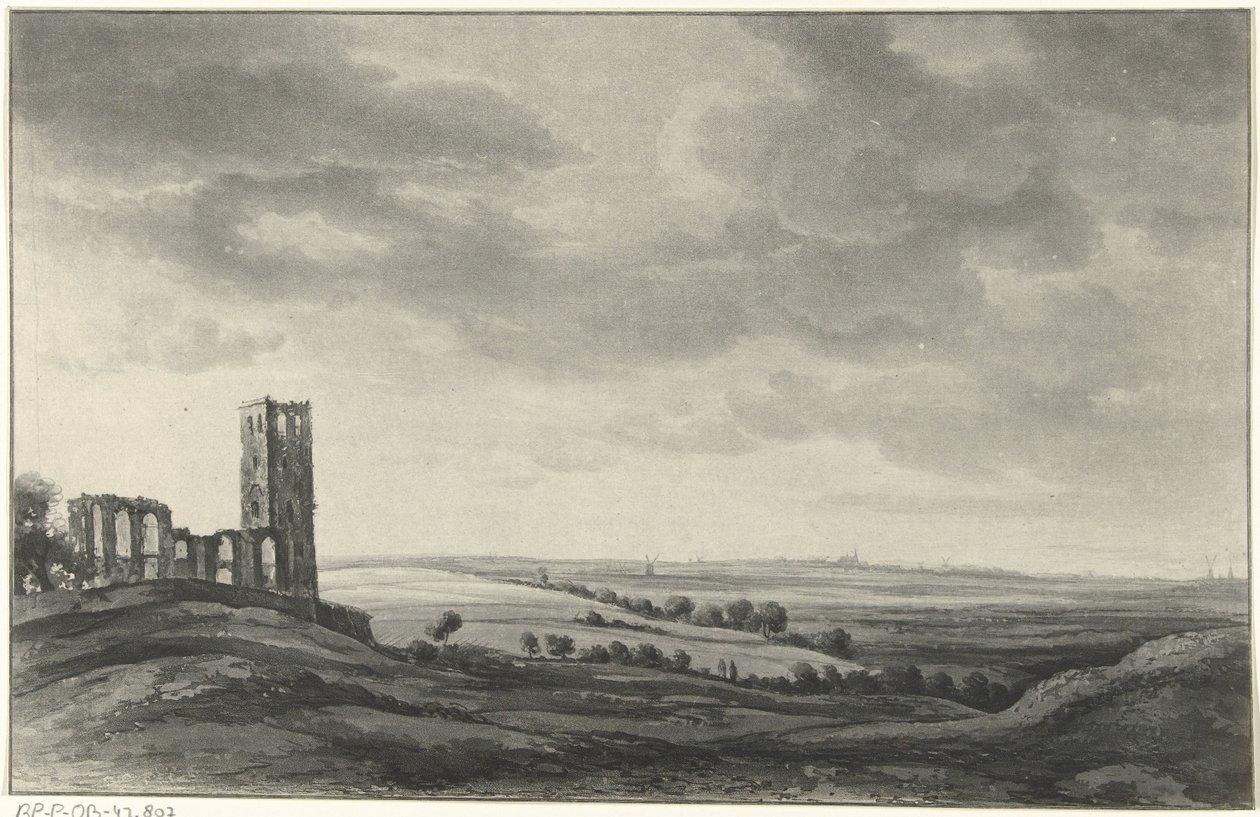 Landschaft mit Ruine von Christiaan Josi