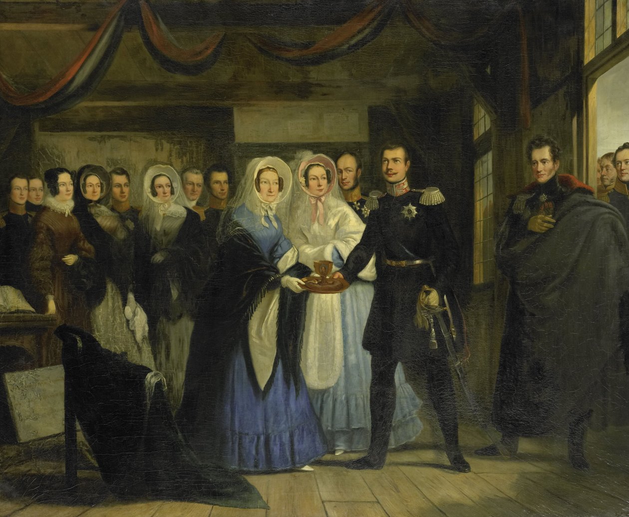 Die Prinzessin von Oranien empfängt Alexander II. von Christiaan Julius Lodewyck Portman