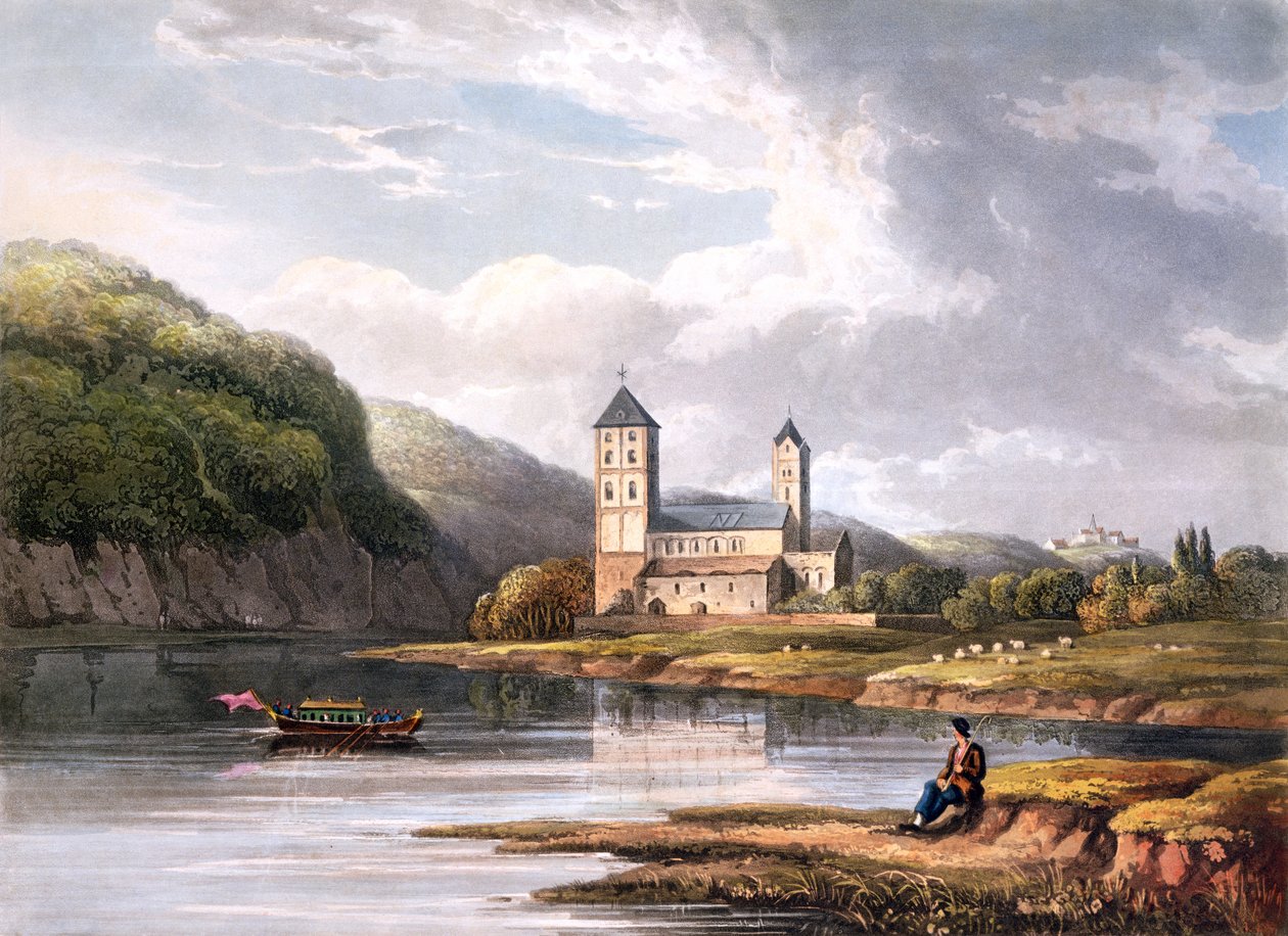 Die Kirche von Johannes am Zufluss der Lahn von Christian Georg II Schutz or Schuz