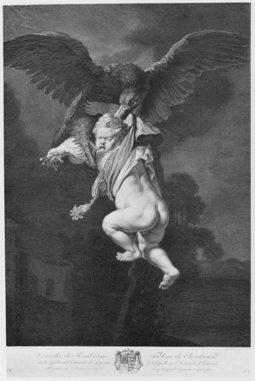 Ganymed in den Fängen des Adlers von Christian Gottfried Schultze