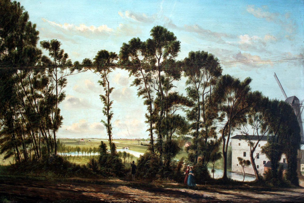 Wasser- und Windmühle, Osterhusum von Christian Sass