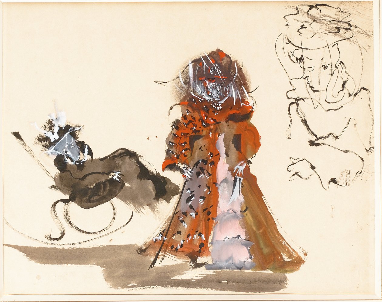 Studien von Frauen von Christian (attr. to) Berard