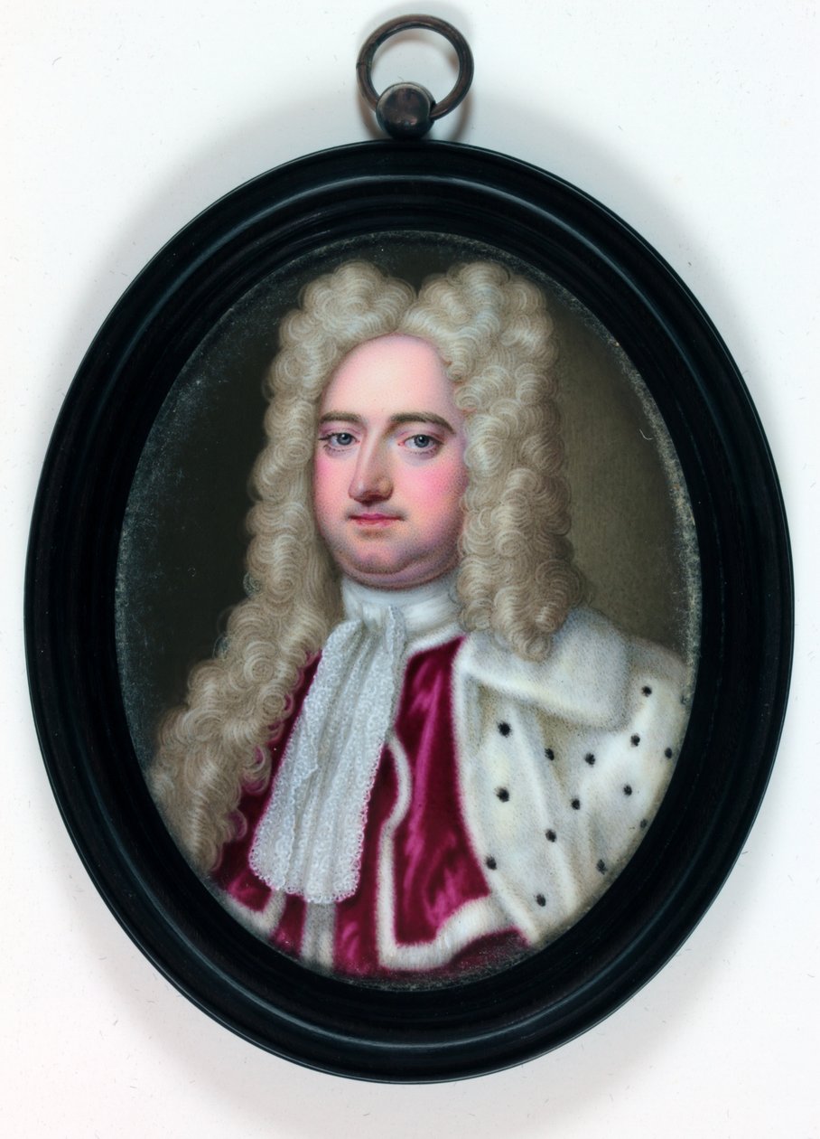 Edward Harley, 2. Earl of Oxford and Mortimer von Christian Friedrich (attr.to) Zincke