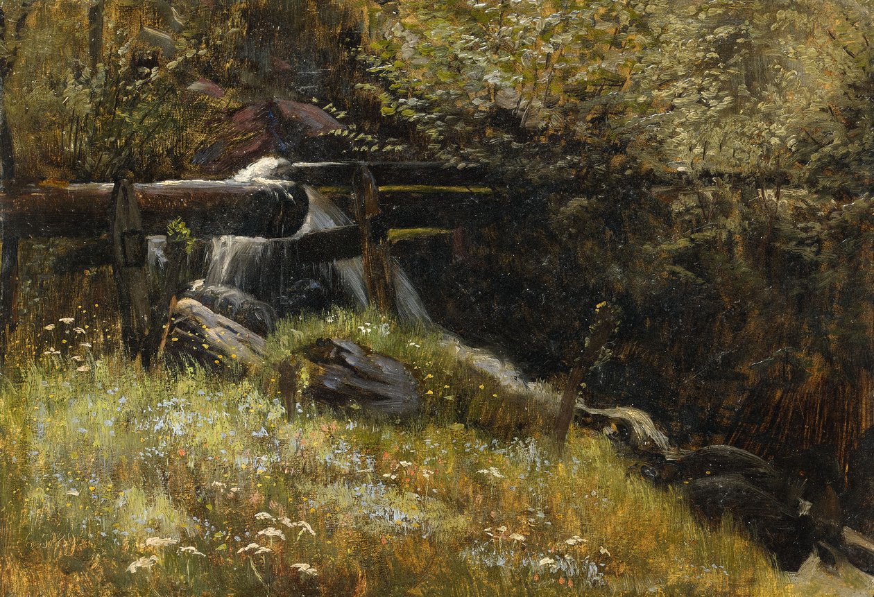 Bachlauf im Mai von Christian Friedrich Gille