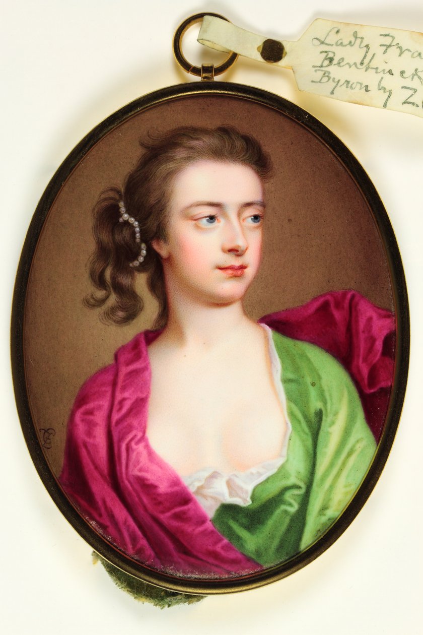 Lady Frances Wilhelmina Bentinck, Lady Byron von Christian Friedrich Zincke