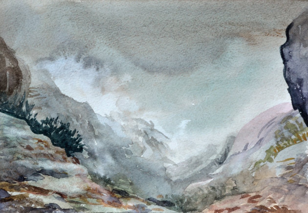 Tal im Nebel, 2015 von Christian Furr