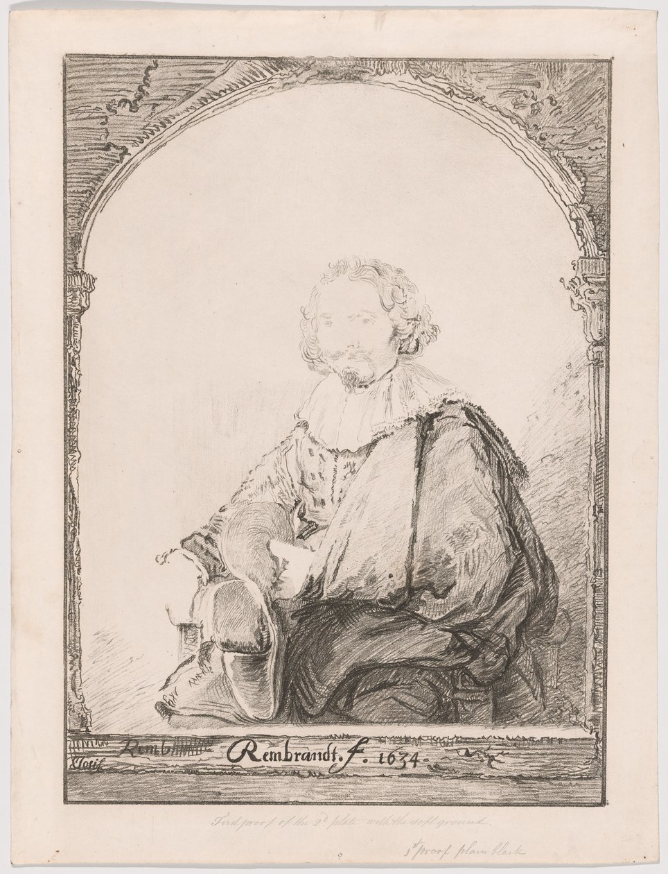 Porträt eines Mannes in einem Sessel, aus Collection d