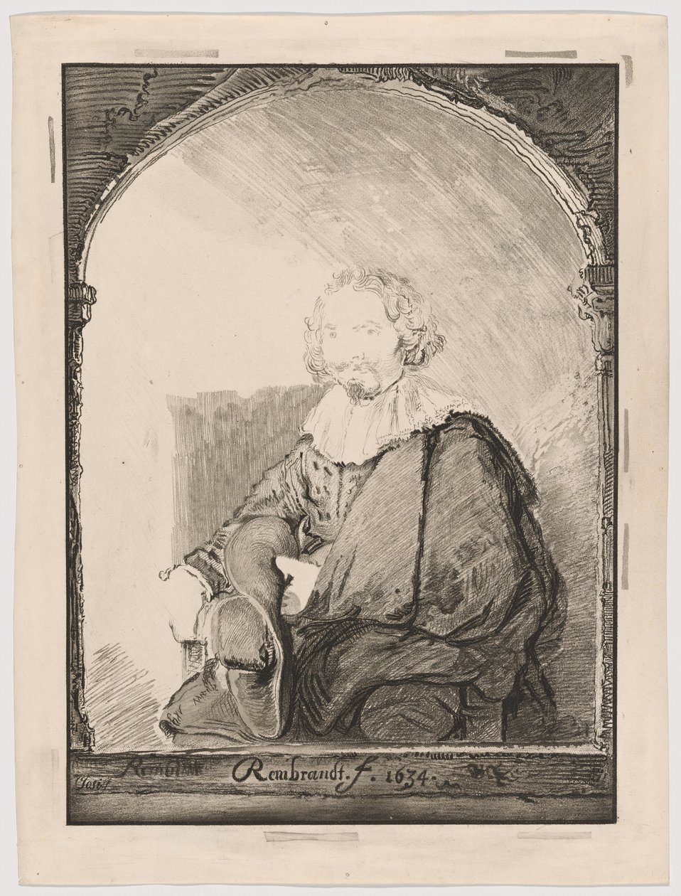 Porträt eines Mannes in einem Sessel, aus Collection d
