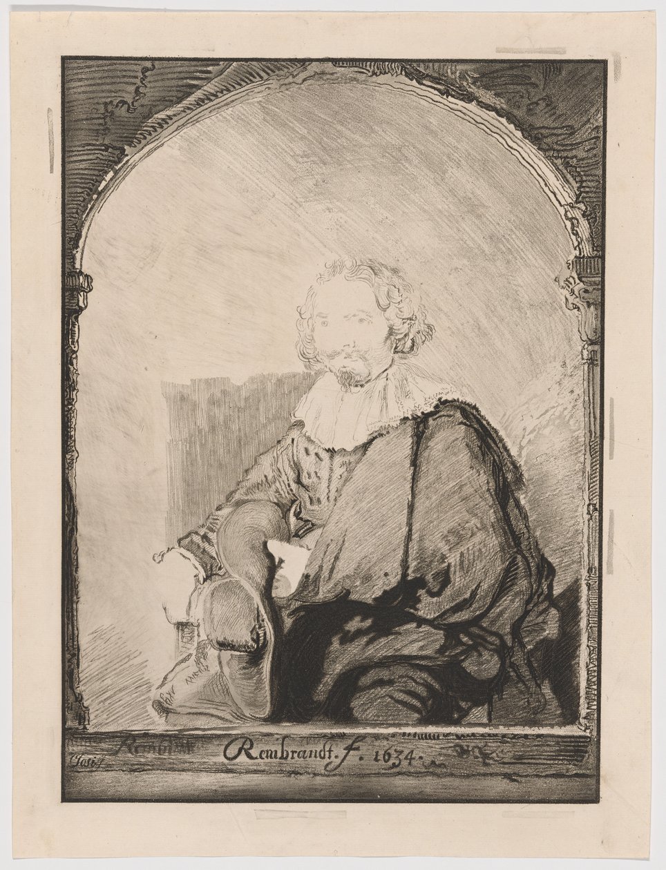 Porträt eines Mannes in einem Sessel, aus Collection d