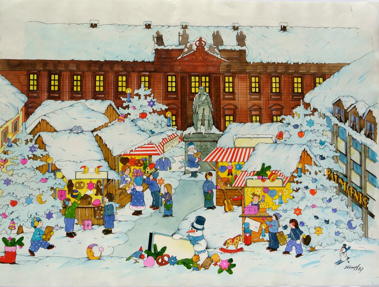 Weihnachtsmarkt (Altstadt, Universität Erlangen) von Christian Kaempf