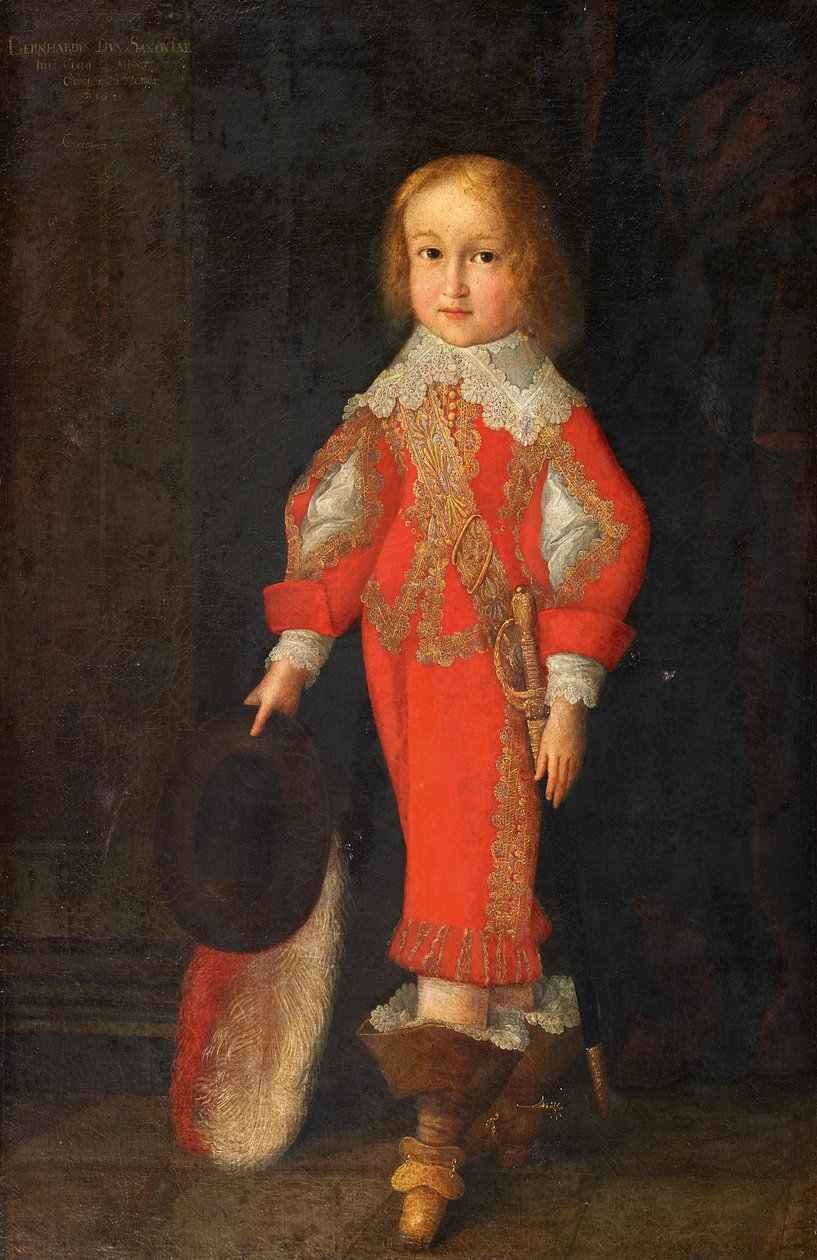 Porträt von Bernhard von Sachsen-Jena (1638-1678) von Christian Richter