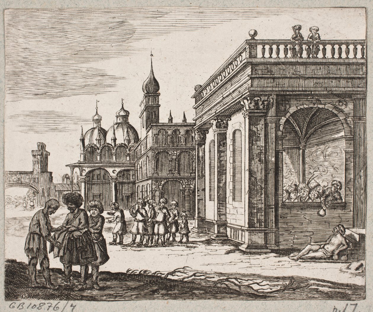 Illustration zu Adam Olearius, „Persianischer Rosenthal von einem Sinnreichen Poeten Schich Saadi […]“, Schleswig 1660 von Christian Rothgiesser