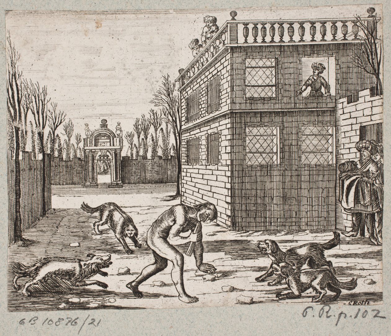 Illustration zu Adam Olearius, „Persianischer Rosenthal von einem Sinnreichen Poeten Schich Saadi […]“, Schleswig 1660 von Christian Rothgiesser