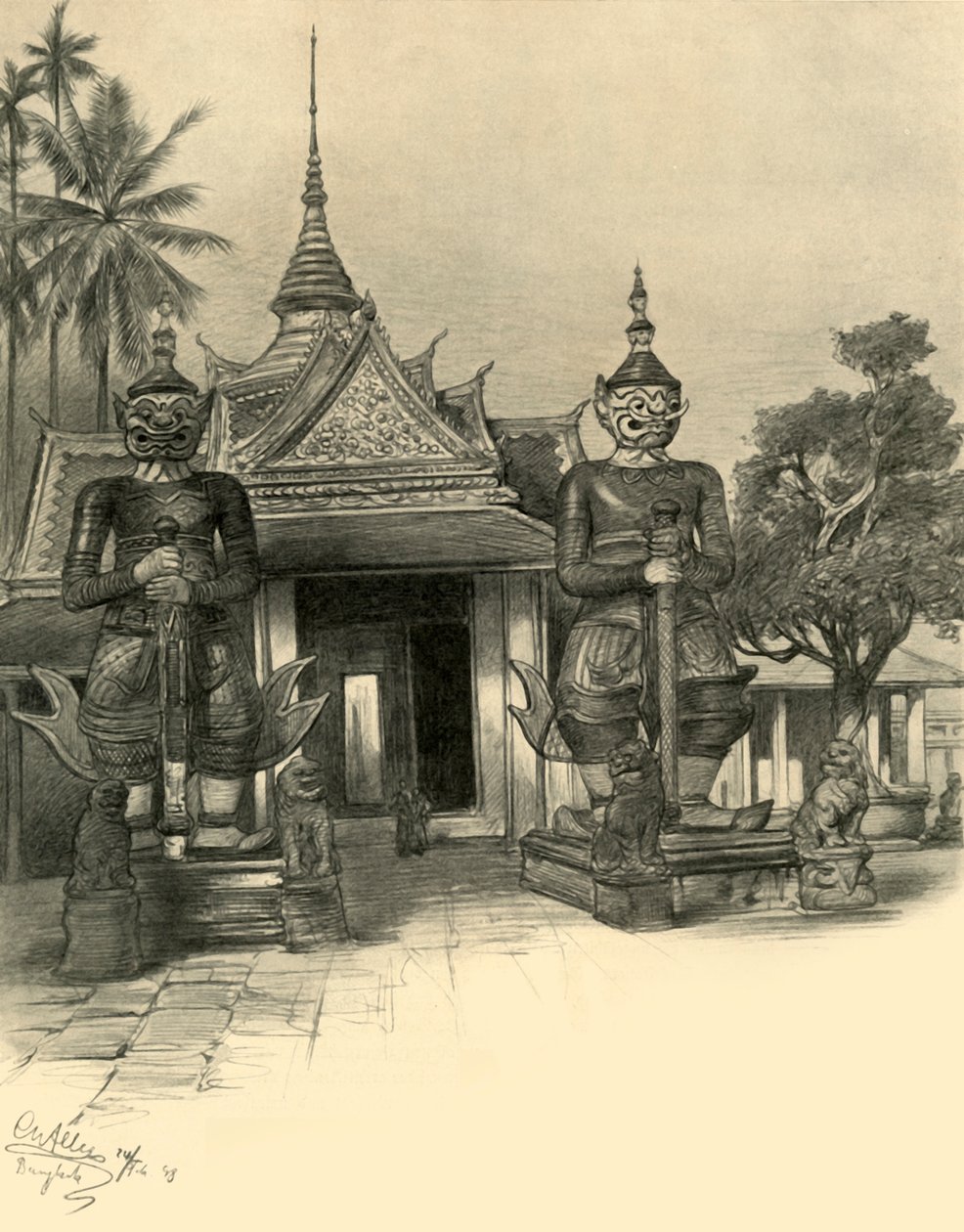 Bangkok, Siam, 1898 von Christian Wilhelm Allers