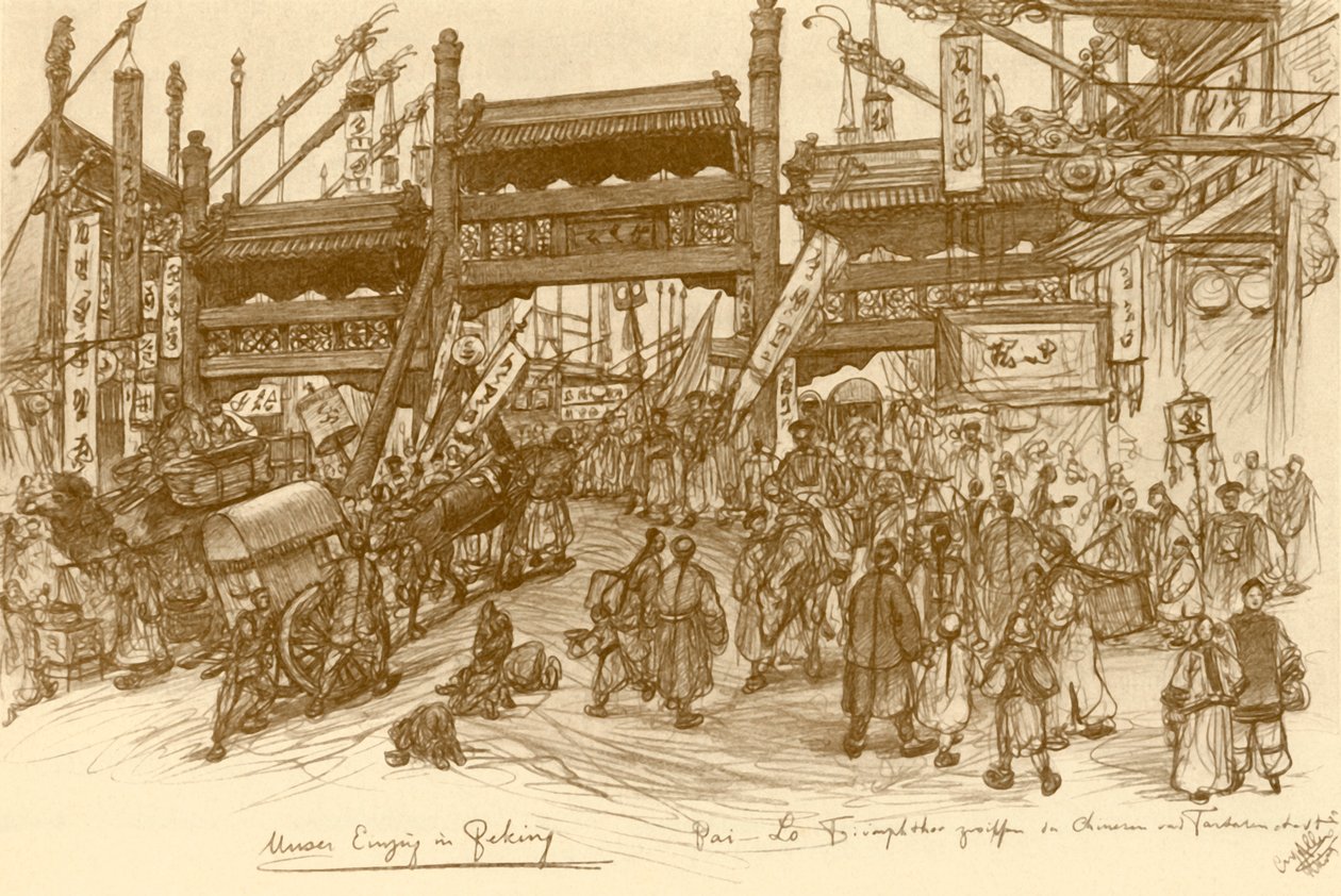 Tore in Peking, China von Christian Wilhelm Allers