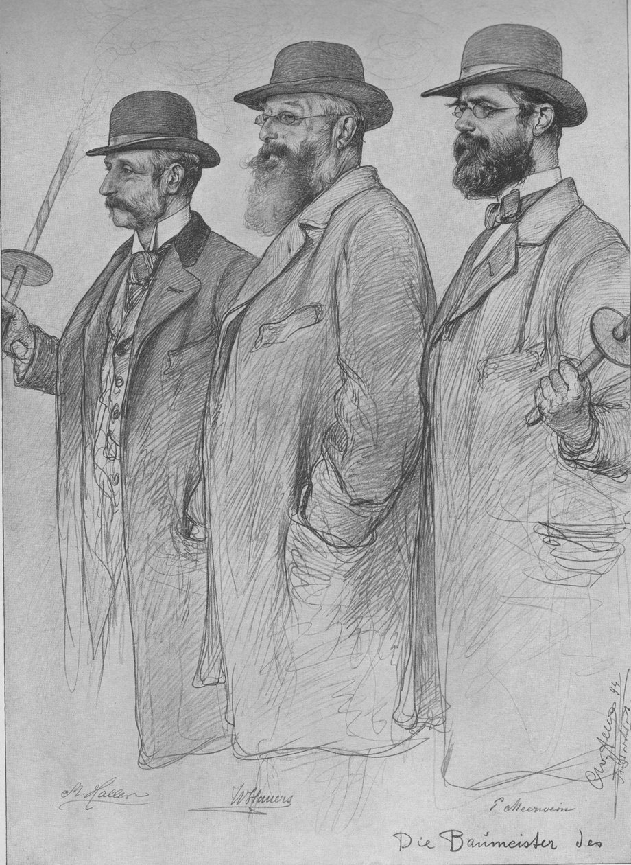 Martin Haller, Wilhelm Hauers, Wilhelm Emil Meerwein von Christian Wilhelm Allers