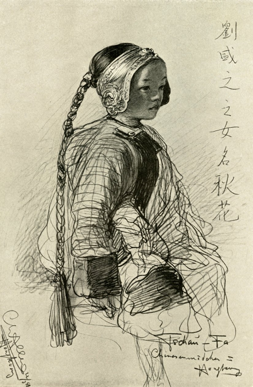 Tschan-Fa - Chinesisches Mädchen, Hongkong, 1898 von Christian Wilhelm Allers