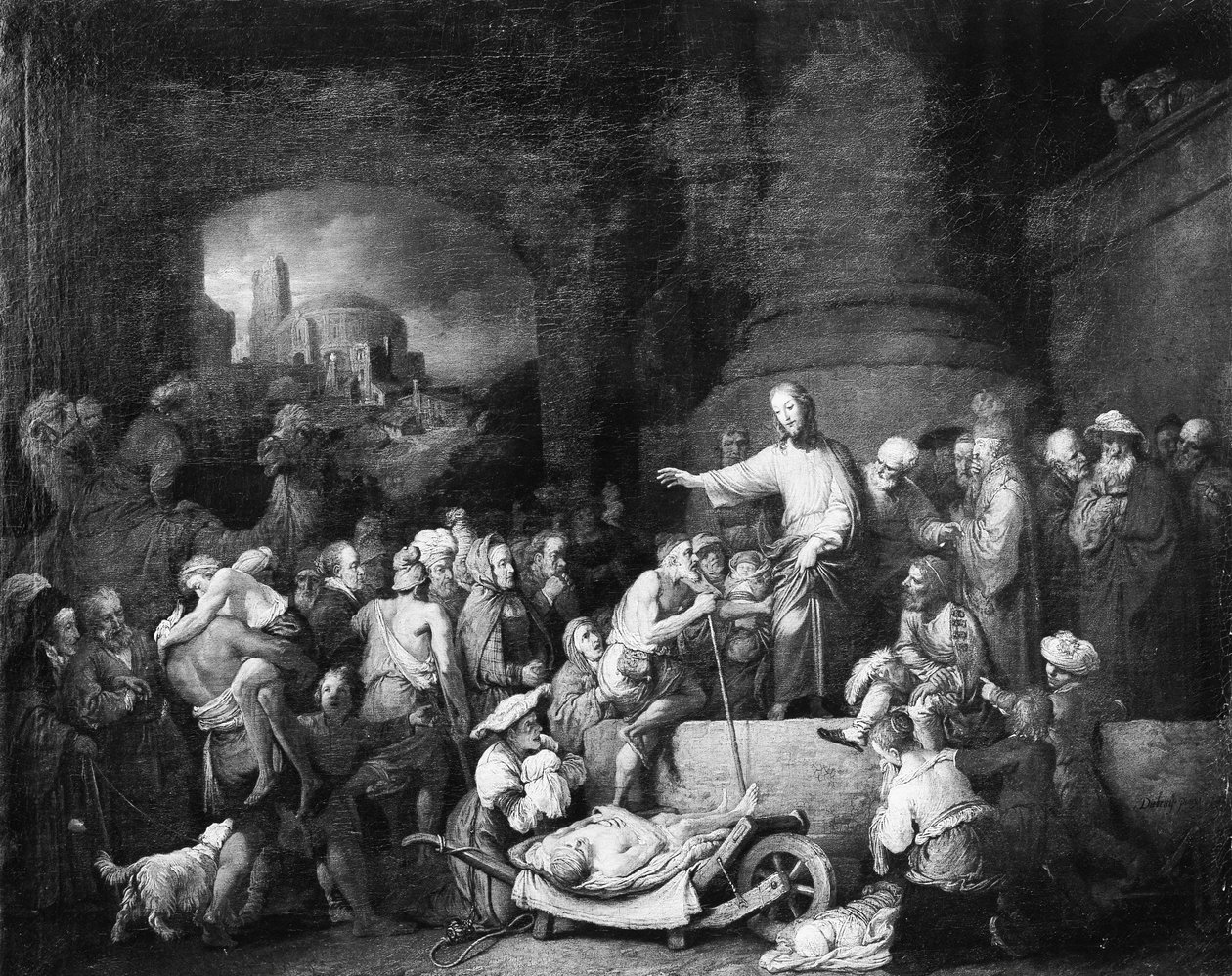 Christus heilt die Kranken, 1742 von Christian Wilhelm Ernst Dietrich