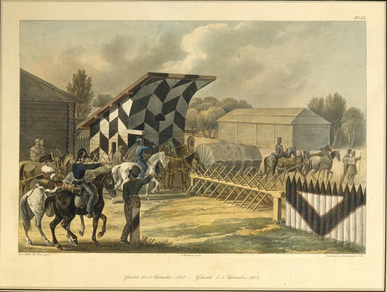 Gzhatsk am 5. September 1812, 1820er Jahre von Christian Wilhelm von Faber du Faur