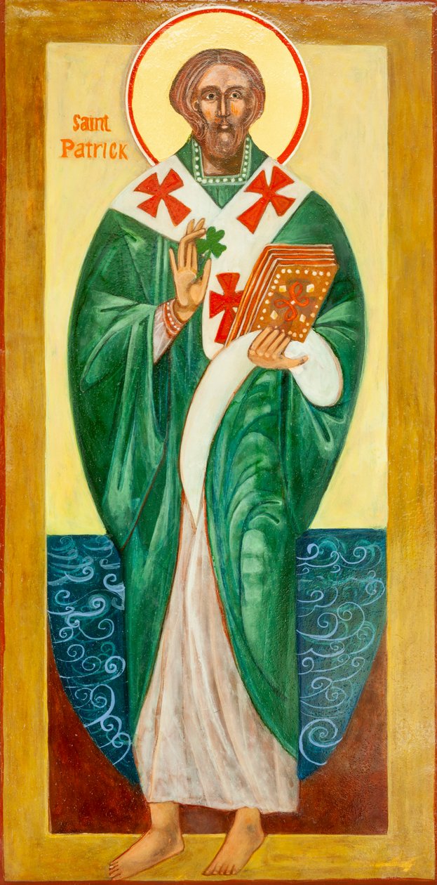 Heiliger Patrick Ikone, 2000 von Christine Hales