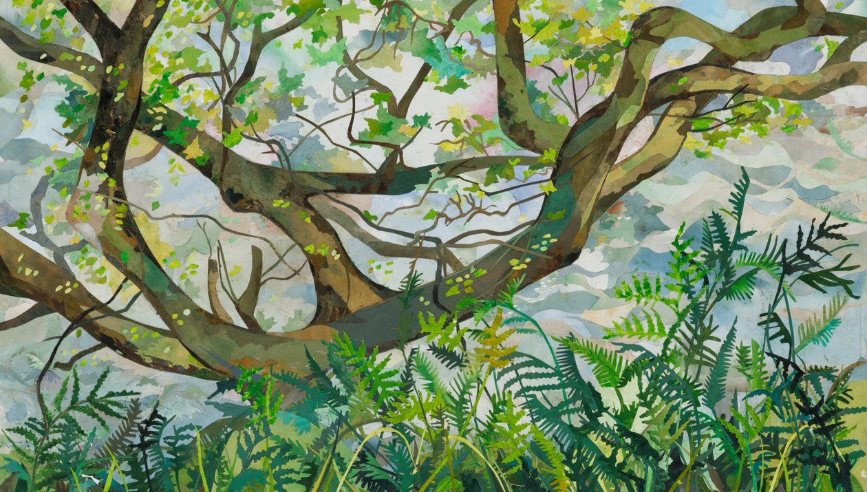 Baum mit Farnen SeaToller, 2025 von Christine McKechnie