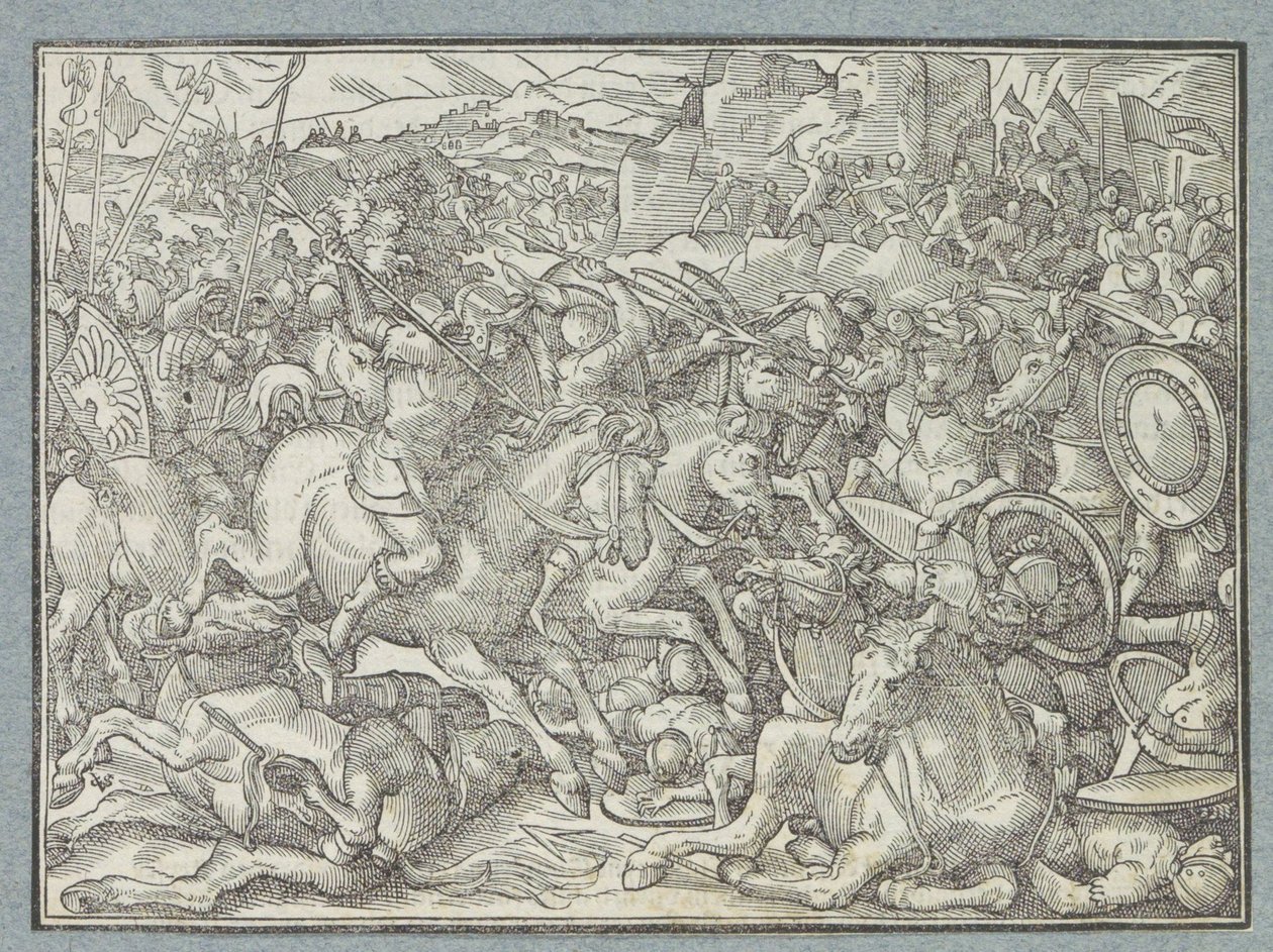 Schlacht bei Felswand von Christoffel van Sichem (I)