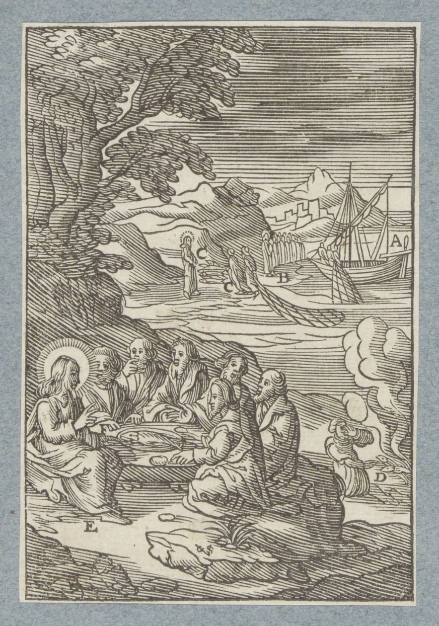 Christus übergibt Petrus die Himmelsschlüssel von Christoffel van Sichem (II)