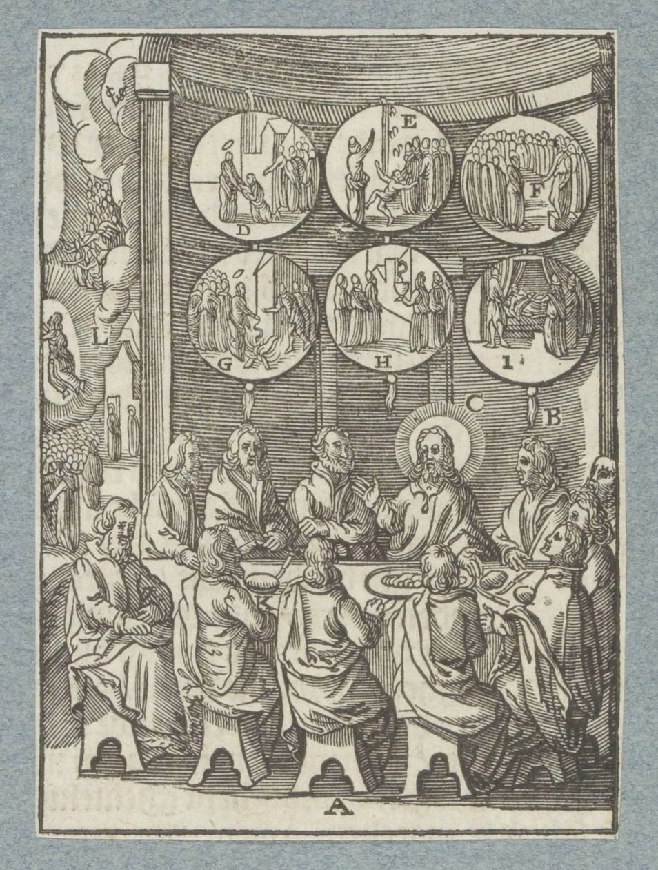 Christus erscheint zum letzten Mal den Aposteln von Christoffel van Sichem (II)