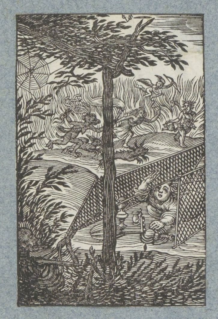 Kind gefangen in den Netzen des Todes von Christoffel van Sichem (II)