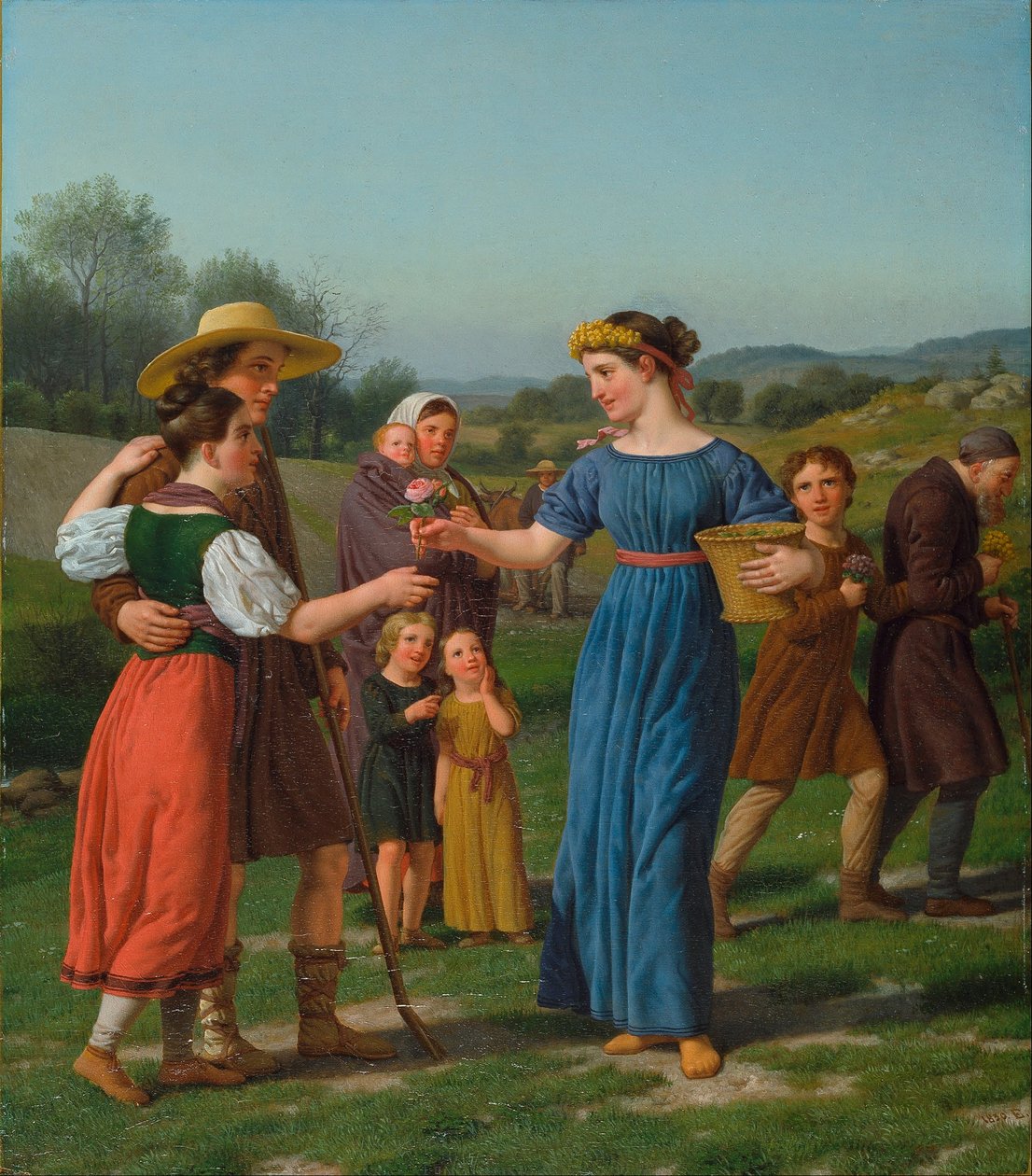 "Das Mädchen aus der Ferne" aus dem Gedicht von Schiller von Christoffer Wilhelm Eckersberg