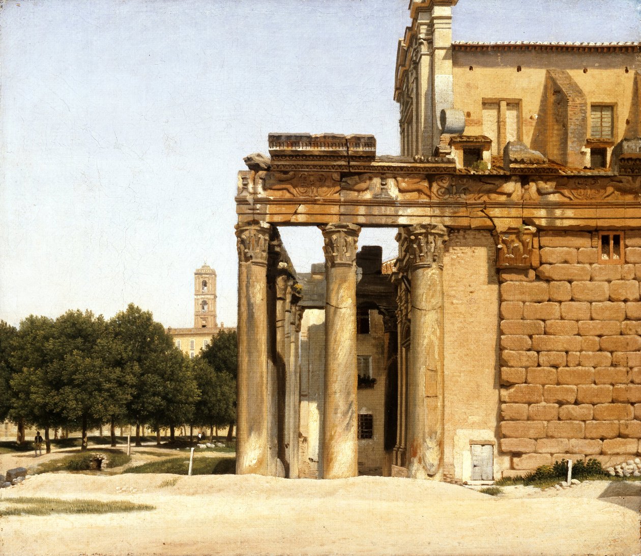 Blick auf die Via Sacra, Rom, 1814 von Christoffer Wilhelm Eckersberg
