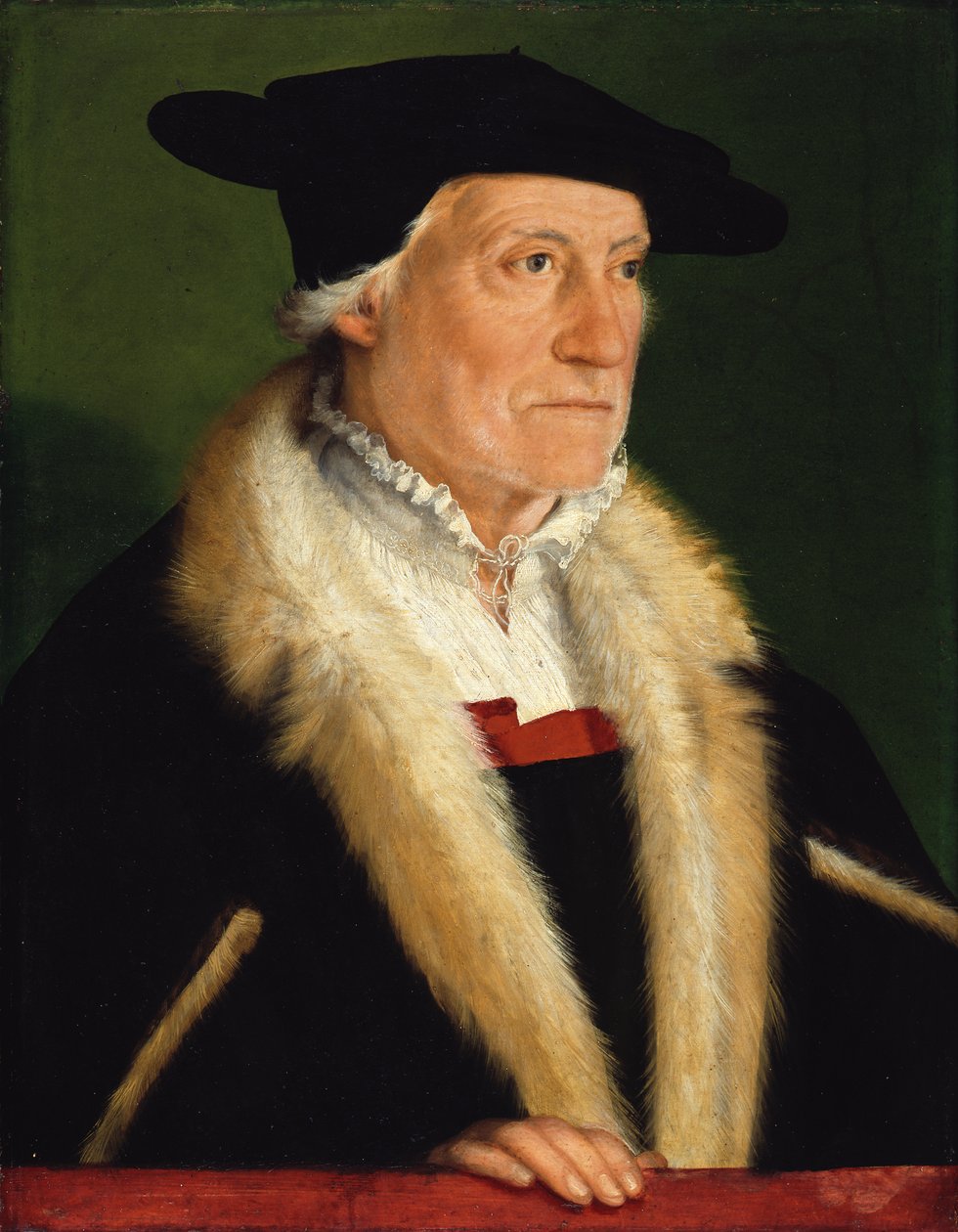 Porträt des Kosmographen Sebastian Münster (1489-1552) von Christoph Amberger
