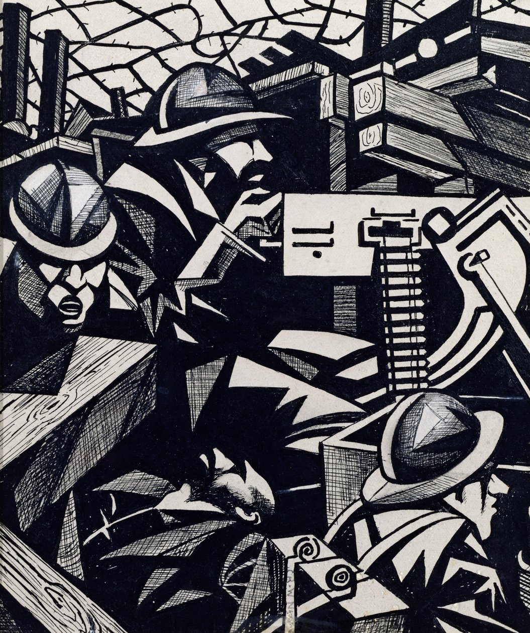 La Mitrailleuse von Christopher Richard Wynne Nevinson