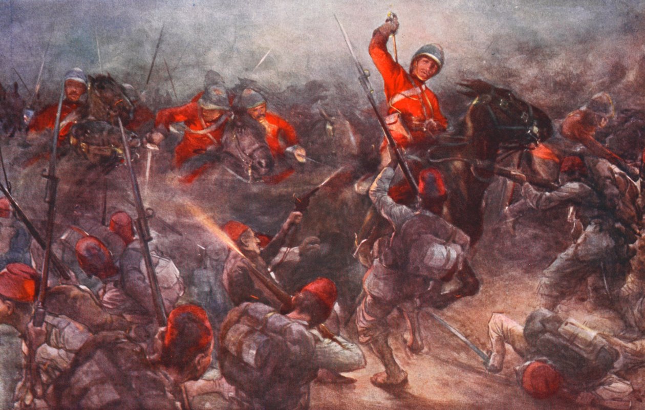 Der Angriff der Kavallerie von Drury Lowe bei Kassassin, 28. August von Christopher (after) Clark