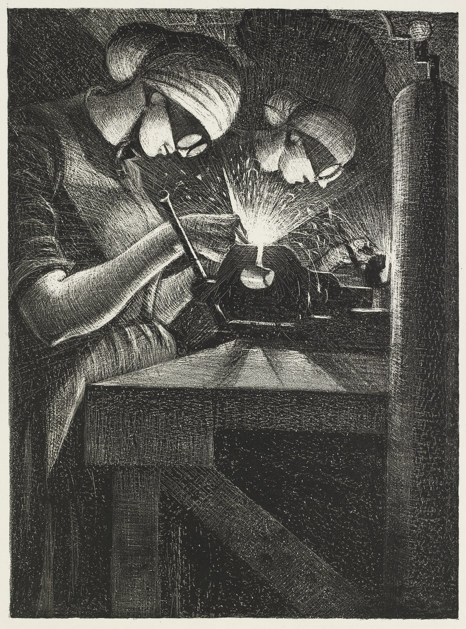 Autogenschweißer, 1917 von Christopher Richard Wynne Nevinson