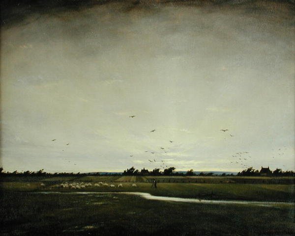 Eine englische Landschaft, Romney Marsh von Christopher Richard Wynne Nevinson