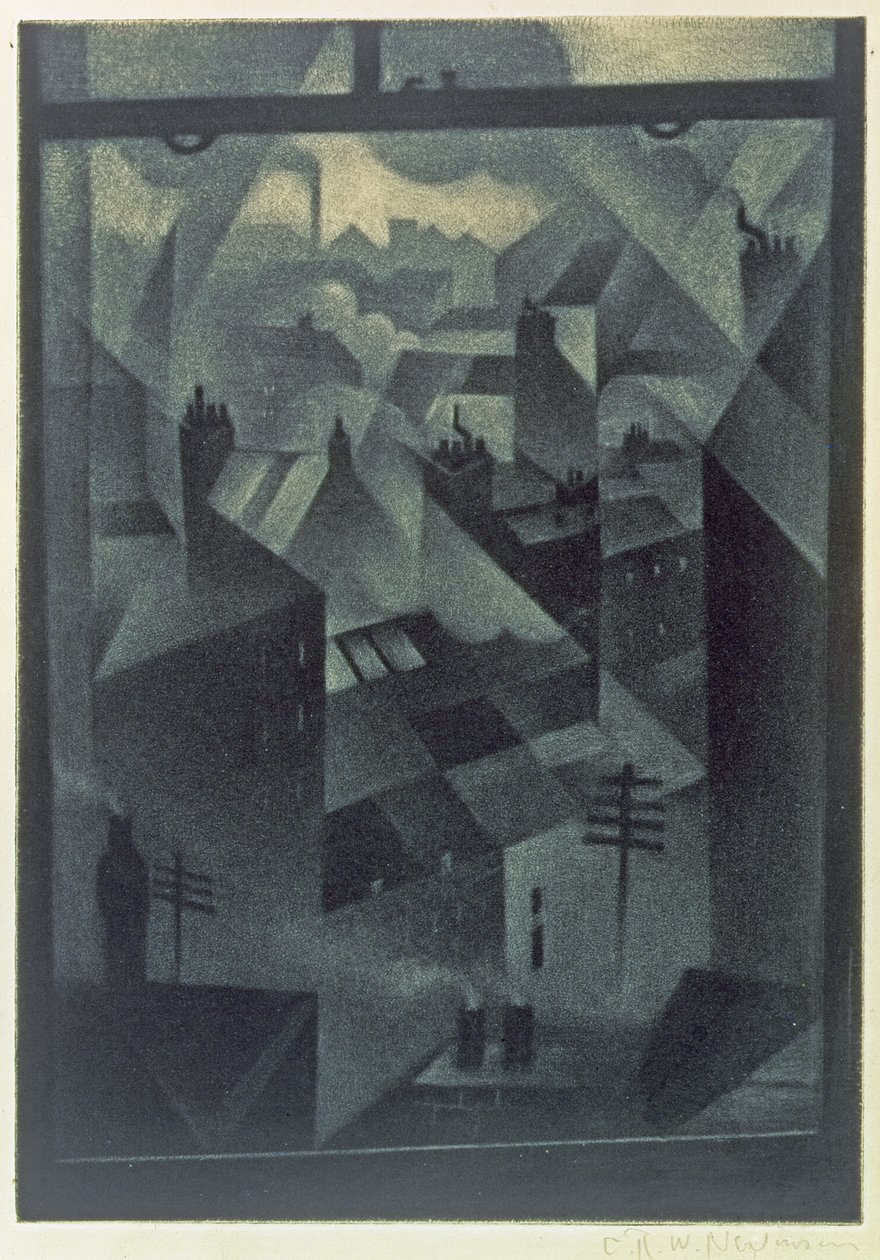 Aus einem Bürofenster, 1918 von Christopher Richard Wynne Nevinson