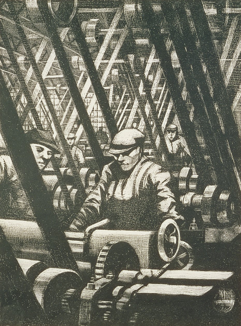 Die Maschine bauen, 1917 von Christopher Richard Wynne Nevinson
