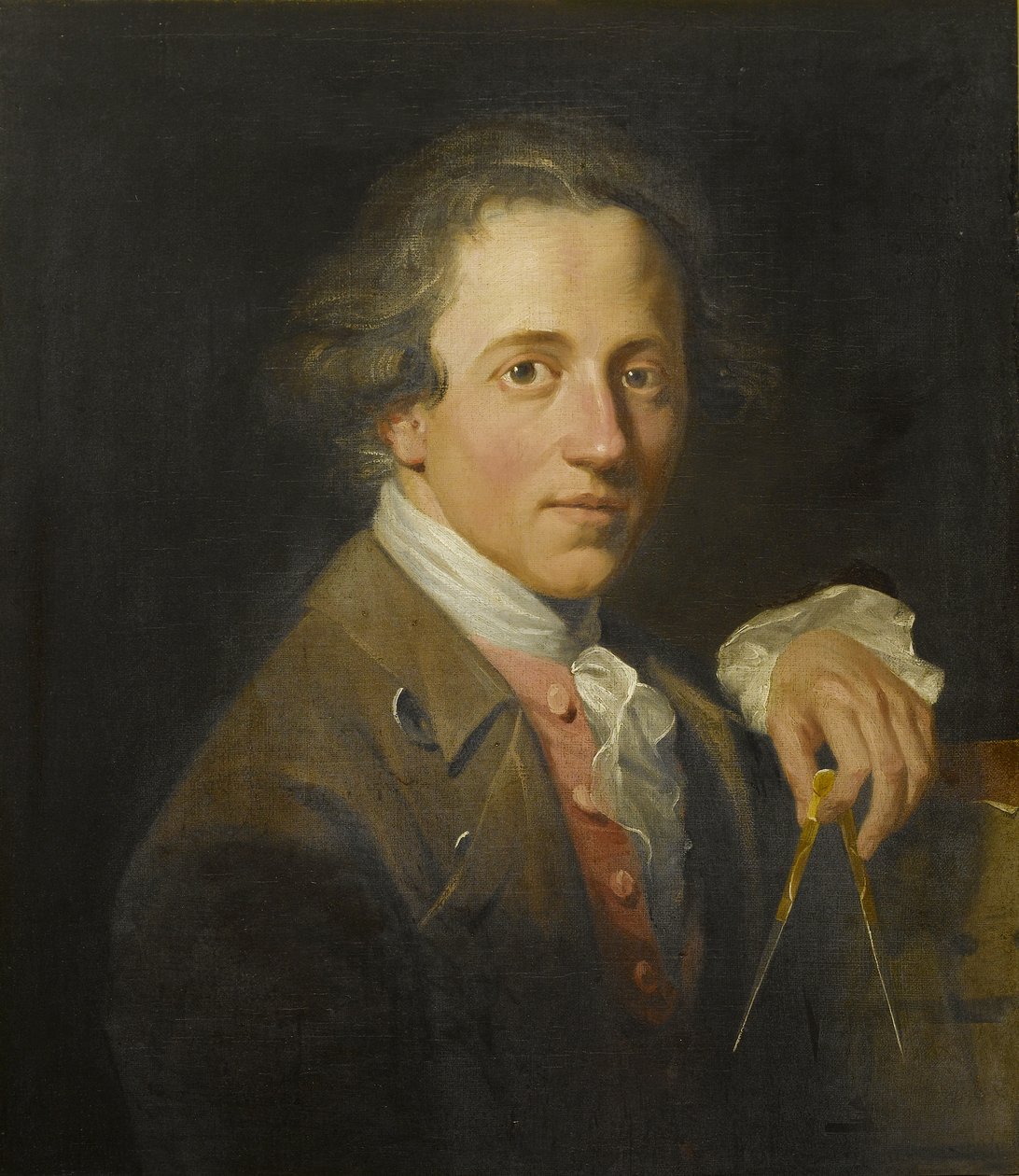 Porträt eines jungen Künstlers (John Soane), 1776 von Christopher William Hunneman