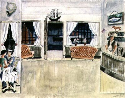 Die Bar des Ship Inn, St. Ives von Christopher Wood