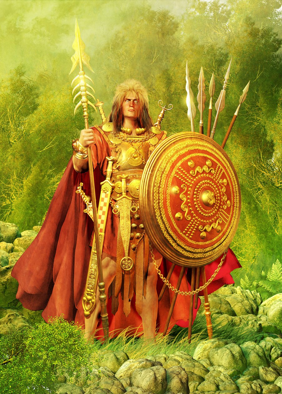 Cuchulain, Mythischer Champion von Nordirland, 2014 von Christos Giannopolous