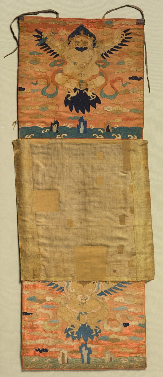 Vajrapani Bestickter Berg mit Garuda von Chöying Dorjé, the Tenth Black Hat Karmapa (Tibetan