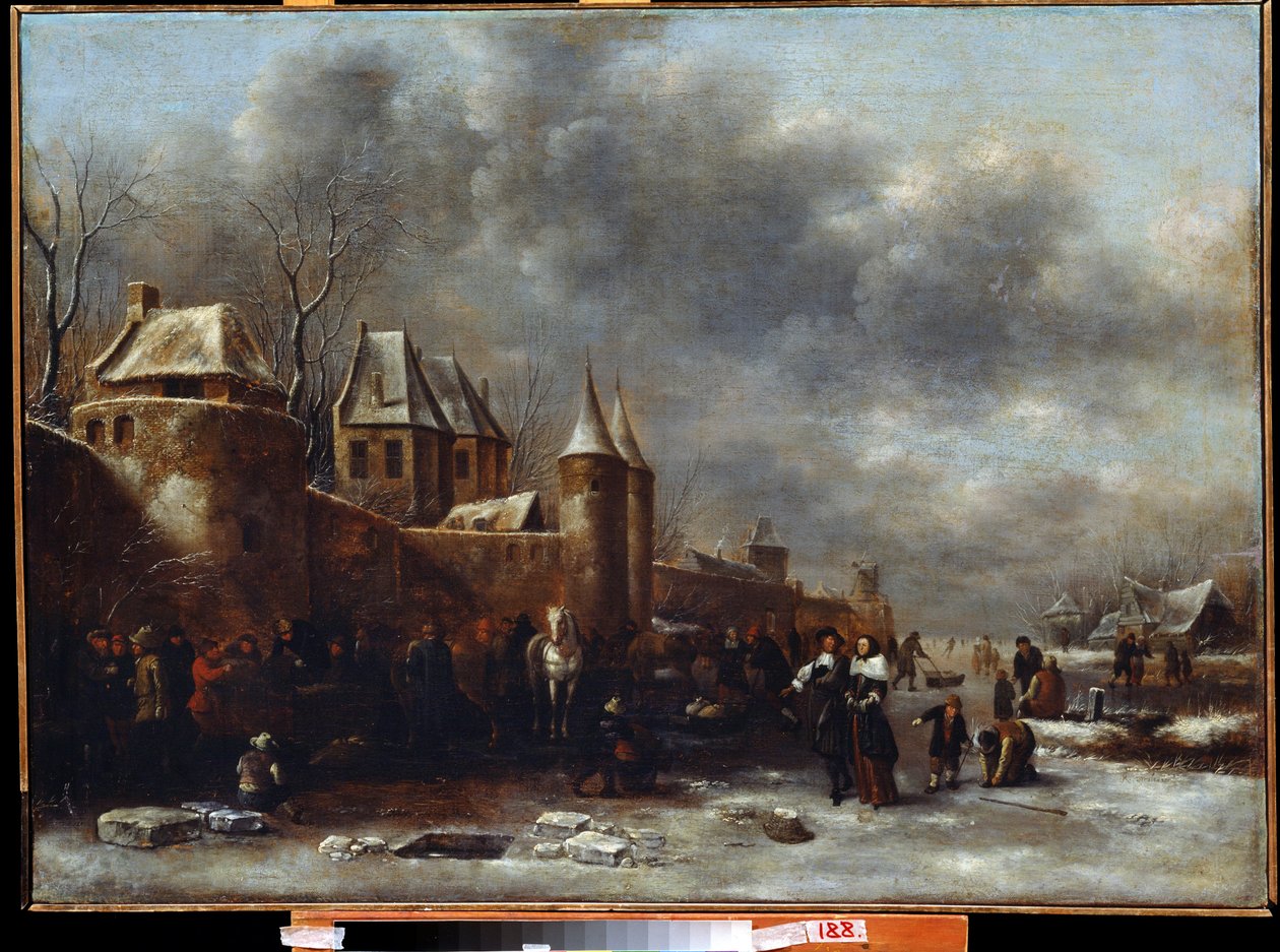 Schloss am Flussufer von Claes  Molenaer