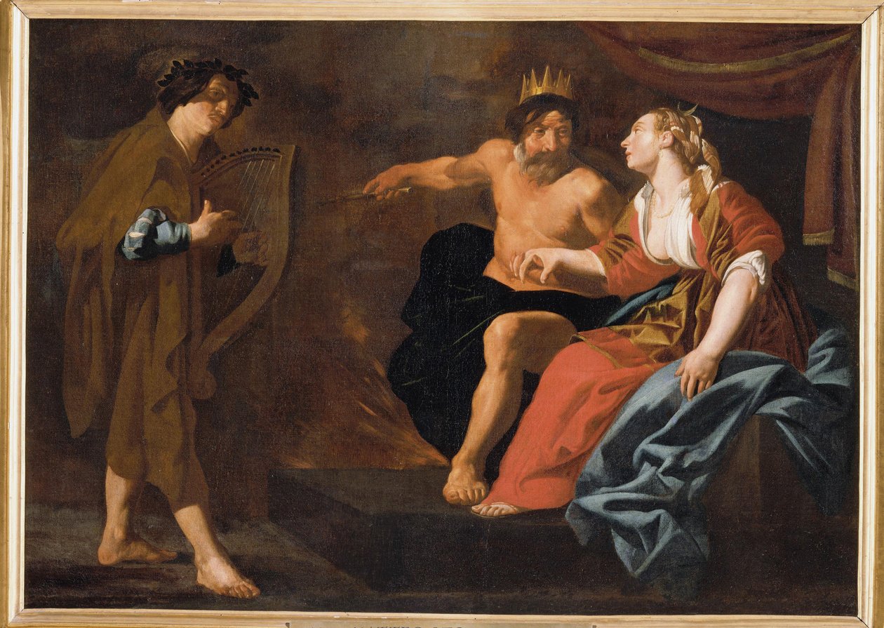 Orpheus, Pluto und Proserpina von Claes Cornelisz. Moeyaert